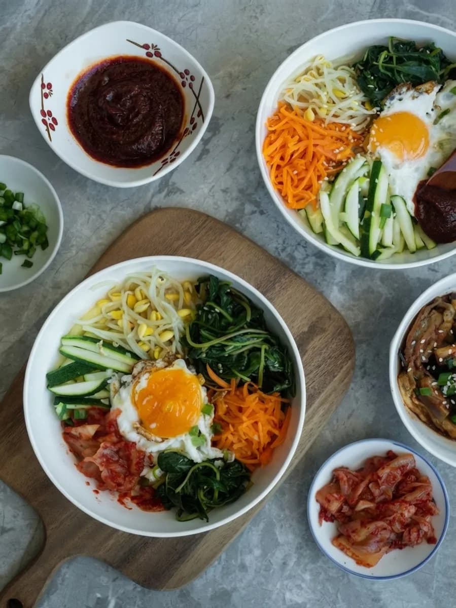 Korean bibimbap styling